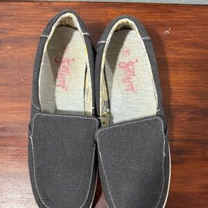Jellypop Black Slip-On Shoes